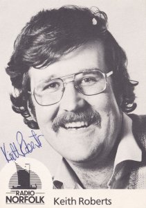 Keith Roberts BBC Radio 5 Norfolk Vintage 1980s Hand Signed Photo