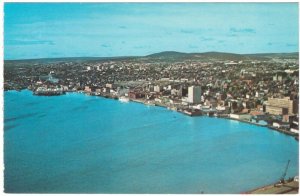 View From Signal Hill, St John's, Newfoundland, Vintage Chrome Postcard