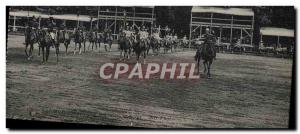 Old Postcard Horse Equestrian Saumur military Carousel