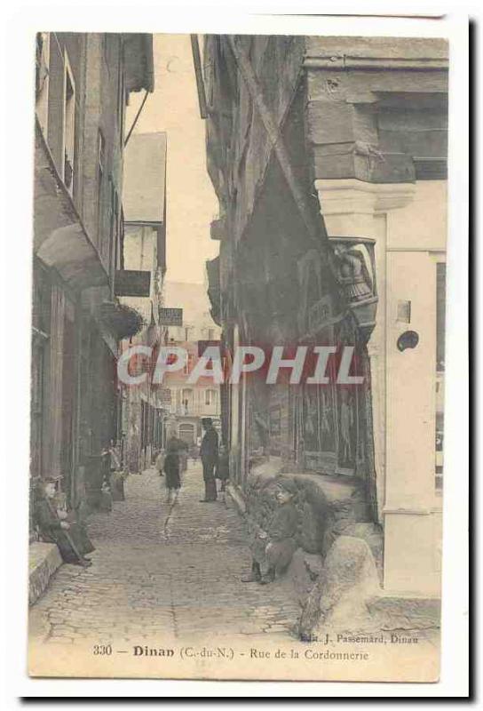 Dinan Old Postcard Street shoemaking (children)