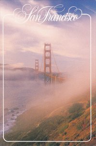 Golden Gate Bridge In Fog San Francisco California