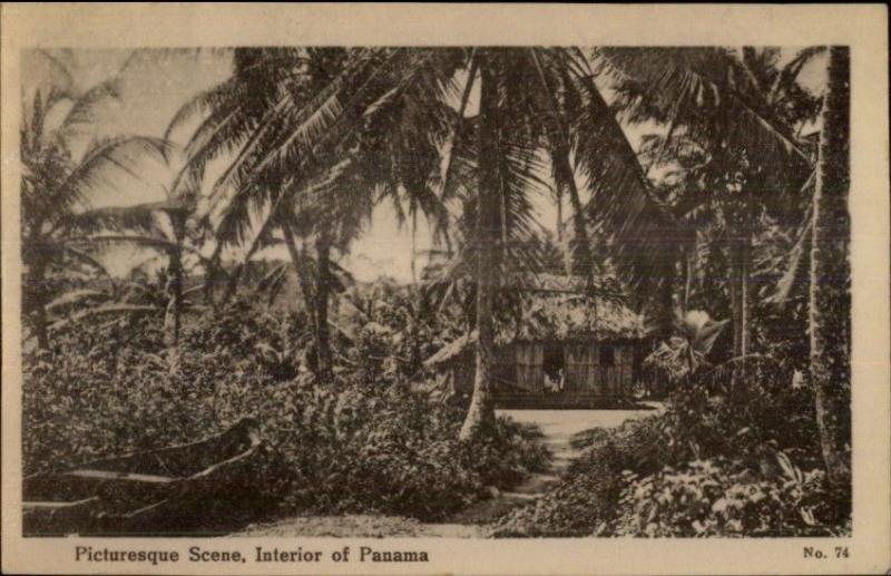 Panama - Interior - Native Hut c1910 Postcard ARISTA