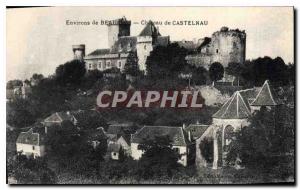 Old Postcard surroundings Beau Chateau de Castelnau