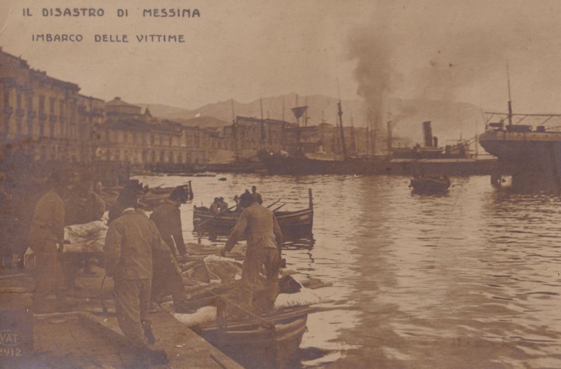 Disastro Di Messina Italy Disaster Antique Postcard