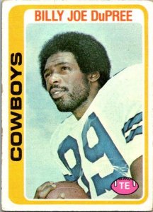 1978 Topps Football Card Billy Joe DuPree Dallas Cowboys sk7201