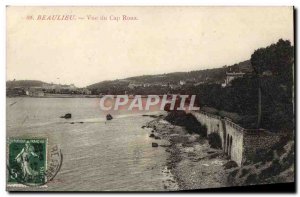 Old Postcard Beaulieu View From Cap Roux