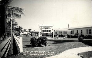 Fort Lauderdale Florida FL The Miramar Motel Palm Trees Vintage Postcard