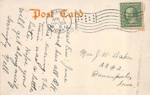 GRINNELL, IA Iowa      CHAPEL     Poweshiek County     1912 Photoette Postcard