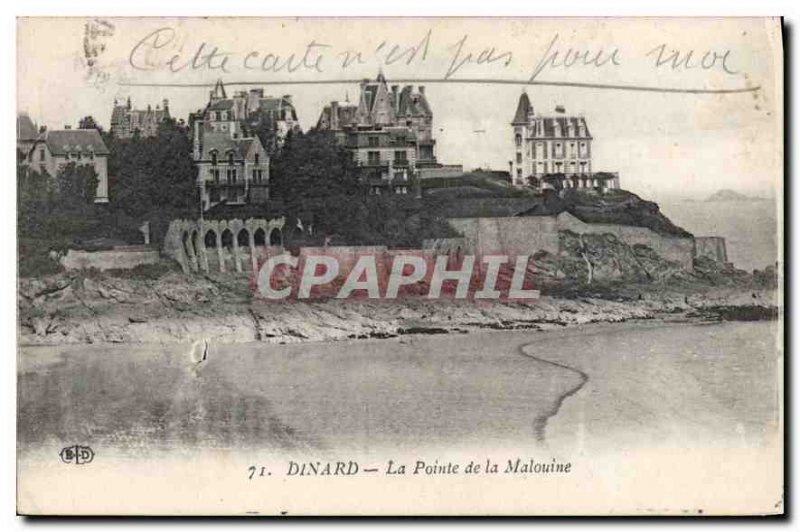 Old Postcard Dinard Pointe de la Malouine