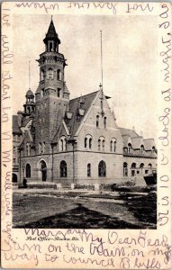 Wisconsin Racine Post Office 1906