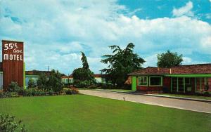 OAKLAND, CA California   55th AVENUE MOTEL   Roadside   c1950's Chrome Postcard