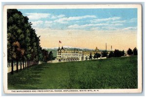 White Mountains New Hampshire Postcard Maplewood Presidential Range 1920 Vintage
