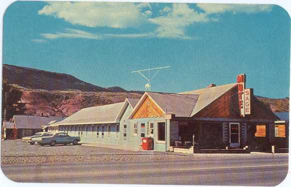 Sage Motel, Dubois, Wyoming, WY, Chrome