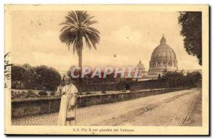 Italy Italia SS Pio X nei Giardini del Vaticano (pope priest roma)