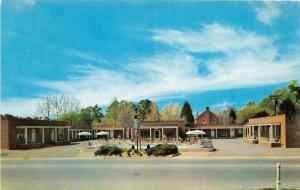 WILLIAMSBURG VIRGINIA TIOGA COURT MOTEL POSTCARD c1960s GEORGE CONSTANTINO OWNER