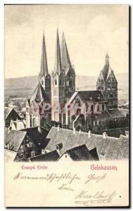 Old Postcard Evangel Kirche Gelnhausen