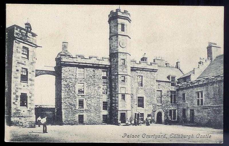 Palace Courtyard Edinburgh Scotland 1930's unused