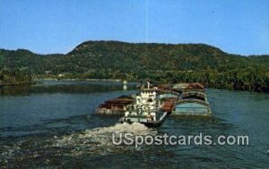 Mississippi Tow Boat - Great River Road, Wisconsin