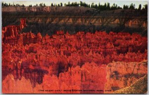 Salt Lake City, Utah UT, Bryce Canyon National Park, The Silent City, Postcard