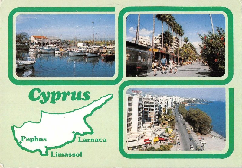 B108838 Cyprus Zypern Harbour Boats Bateaux Port Promenade Hotel