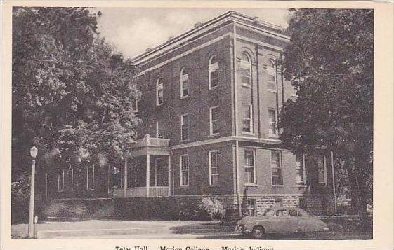 Indiana Marion Teter Hall Marion College Albertype