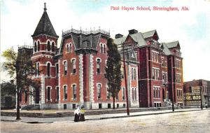 Birmingham AL Paul Hayne School Street View Postcard