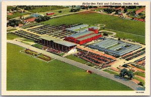 Ak-Sar-Ben Field And Coliseum Omaha Nebraska NB Grounds Landscape Postcard