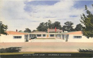 Postcard Washington Goldendale Barchris Motor Court roadside 23-12149