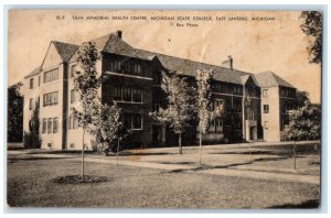 1944 Olin Memorial Health Centre Michigan State College View Lansing MI Postcard