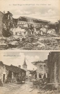 France Belleville zeppelin and balloon destroyed hangar ww1 1917