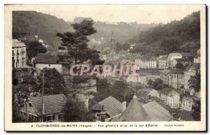 Old Postcard Plombieres les Bains General view taken of the street & # 39Epinal