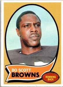 1970 Topps Football Card Bo Scott Cleveland Browns sk21524