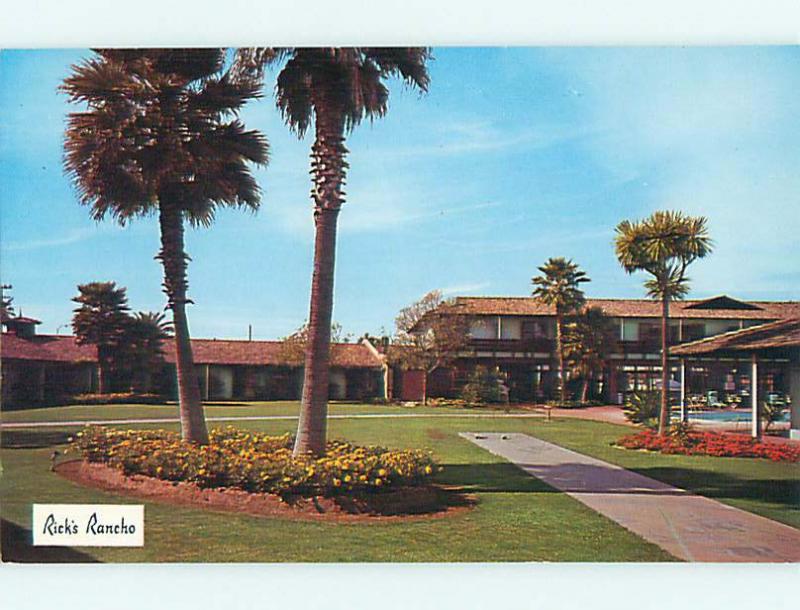 Unused Pre-1980 RICK'S RANCHO MOTEL Santa Maria California CA u1805-14