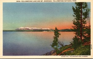 Yellowstone National Park Yellowstone Lake and Mt Sheridan Curteich