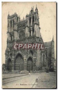 Old Postcard Amiens Cathedrale