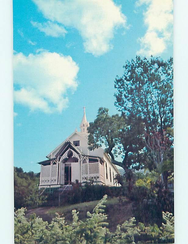 Unused Pre-1980 CHURCH SCENE Honaunau Kona Hawaii HI hs7011