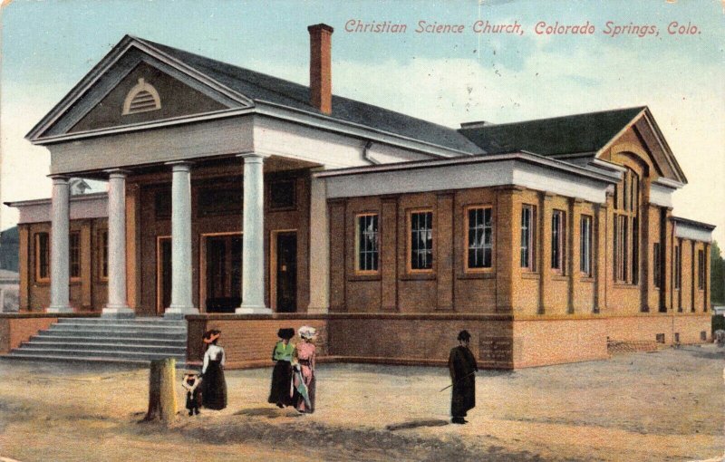 Postcard Christian Science Church in Colorado Springs, Colorado~128588