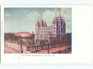 Unused Pre-1907 TEMPLE AND TABERNACLE Salt Lake City Utah UT Q1447