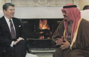 Ronald Reagan American President Saudi Arabia Crown Prince Fahd Mexico Postcard