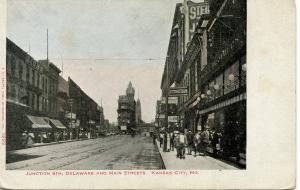 US    PC484  DELEWARE & MAIN STREETS, KANSAS CITY, MO