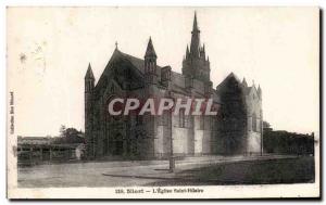 Old Postcard Niort L & # 39Eglise Saint Hilaire