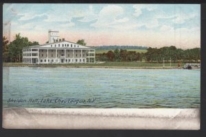 New York LAKE CHAUTAUQUA Sheldon Hall Pub by H.C. Leighton Co. ~ Und/B