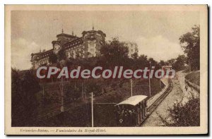 Old Postcard Evian Les Bains Funicular From Royal Hotel