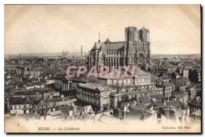 Old Postcard Reims Cathedral