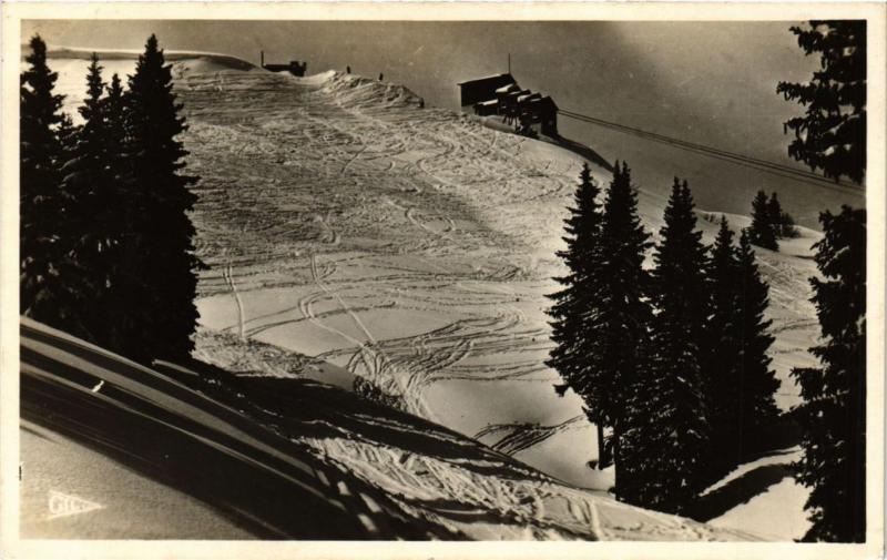 CPA MEGEVE Gare superieure de Rochebrune et Schuss de départ (336936) 