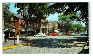 NANTUCKET, MA Massachusetts ~ COBBLESTONE Main Street Scene c1960s Postcard