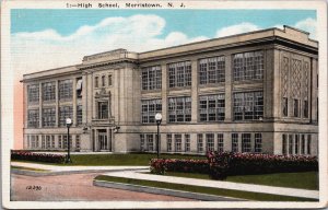 High School Morristown New Jersey Vintage Postcard C099