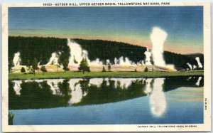 Postcard - Geyser Hill, Upper Geyser Basin, Yellowstone National Park, Wyoming