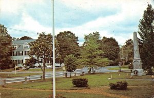 FITZWILLIAM, New Hampshire NH   THE COMMON & CIVIL WAR STATUE   1978 Postcard