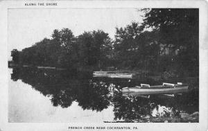 Cochranton Pennsylvania French Creek Waterfront Antique Postcard K82719
